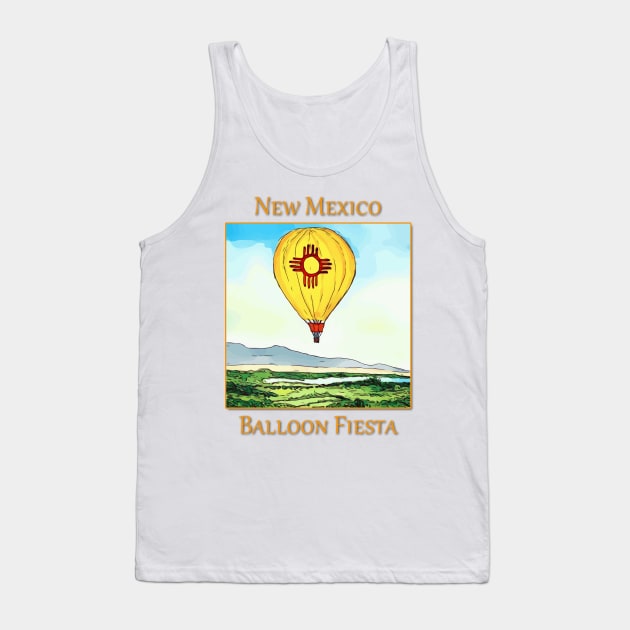 Balloon Fiesta, Albuquerque New Mexico Tank Top by WelshDesigns